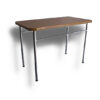 Mesa de profesor 120x75x75 - formalita roble - estructura gris mercurio