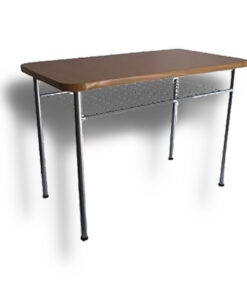 Mesa de profesor 120x75x75 - formalita roble - estructura gris mercurio