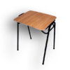 Pupitre unipersonal normado N5 - formalita roble - estructura negra