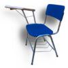 Silla universitaria - polipropileno azul - estructura gris mercurio